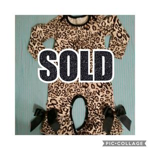 Boutique Brand Leopard Romper NWOT